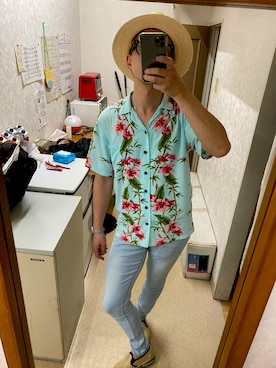 「jiggys shop（ジギーズショップ）のアイテム」を使った、UGOSAさん（メンズ・174cm）の夏コーディネート