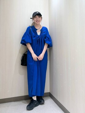 「アイテム（キャップ）」を使った、おかゆ❤︎彡さん（レディース・158cm・20代）の春コーディネート