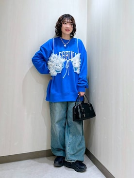 「アイテム（スウェット）」を使った、おかゆ❤︎彡さん（レディース・158cm・20代）の秋コーディネート