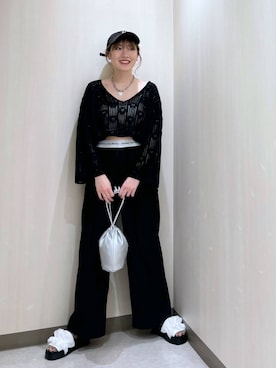 「アイテム（レッグウェア）」を使った、おかゆ❤︎彡さん（レディース・158cm・20代）の春コーディネート