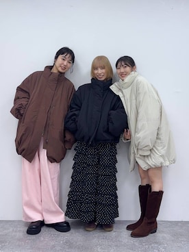 「アイテム（その他アウター）」を使った、おかゆ❤︎彡さん（レディース・158cm・20代）の秋コーディネート