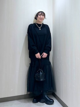「アイテム（スウェット）」を使った、おかゆ❤︎彡さん（レディース・158cm・20代）の秋コーディネート