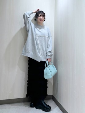 「アイテム（スウェット）」を使った、おかゆ❤︎彡さん（レディース・158cm・20代）の秋コーディネート
