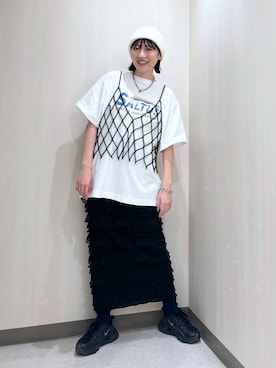 「アイテム（その他トップス）」を使った、おかゆ❤︎彡さん（レディース・158cm・20代）の夏コーディネート