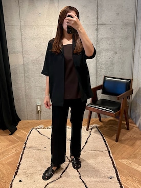 「アイテム（キャミソール）」を使った、ca0liiiiさん（レディース・168cm・30代）の秋コーディネート