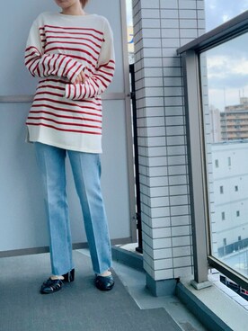 「CLANE（クラネ）のアイテム（サンダル）」を使った、ca0liiiiさん（レディース・166cm）の秋コーディネート