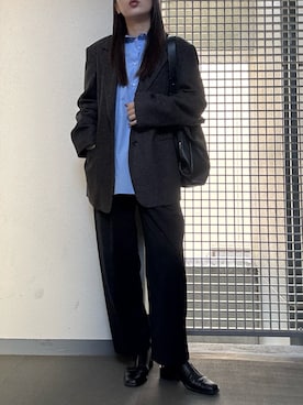 「アイテム（サンダル）」を使った、ca0liiiiさん（レディース・168cm）の秋コーディネート