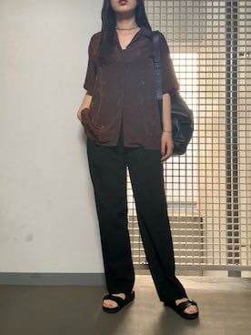 「アイテム（ネックレス）」を使った、ca0liiiiさん（レディース・168cm・30代）の夏コーディネート