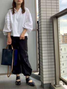 「CLANE（クラネ）のアイテム（サンダル）」を使った、ca0liiiiさん（レディース・166cm）の春コーディネート
