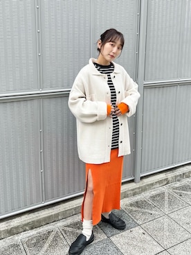 「MoonStar（ムーンスター）のアイテム」を使った、nakao takakoさん（レディース・159cm）の冬コーディネート