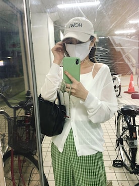 「kastane_ootd」｜「アイテム（その他）」を使った、nakao takakoさん（レディース・159cm）の夏コーディネート