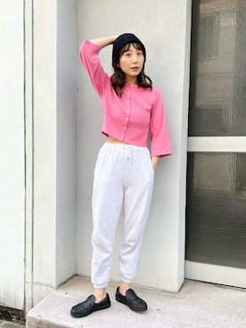 「WHIMSIC（ウィムジック）のアイテム」を使った、nakao takakoさん（レディース・159cm）の春コーディネート