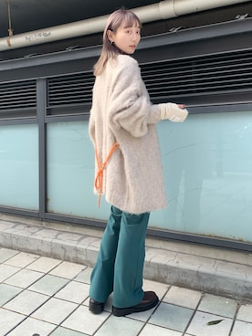 コード紐付きMix起毛ガウンを使った人気ファッションコーディネート - WEAR