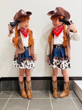 「アイテム（ブーツ）」を使った、noco.さん（キッズ・120cm）の秋コーディネート