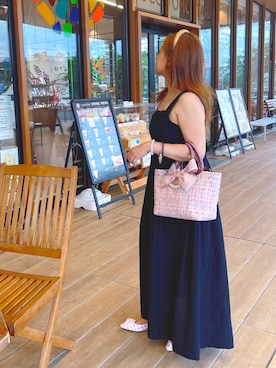 「アイテム（バレエシューズ）」を使った、Lenさん（レディース・151cm）の夏コーディネート