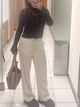 「アイテム（バレッタ/ヘアクリップ）」を使った、Lenさん（レディース・151cm）の秋コーディネート