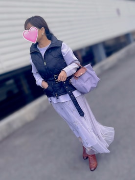 「ECCO（エコー）のアイテム」を使った、Lenさん（レディース・151cm）の冬コーディネート
