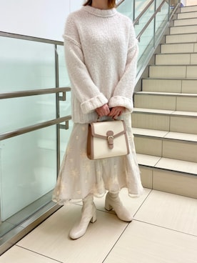 小川こゆきさん（レディース・152cm）の冬コーディネート