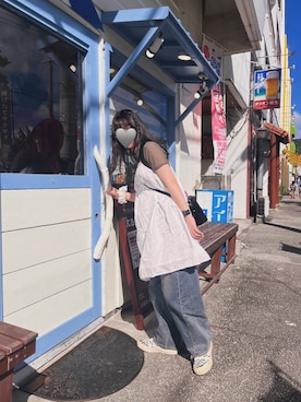 「CONVERSE（コンバース）のアイテム」を使った、Shihoさん（骨格ウェーブ・レディース・151cm）の夏コーディネート