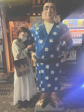 「白スカート」｜「アイテム（スウェット）」を使った、みどりさん（レディース・160cm）の冬コーディネート