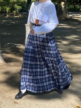 「somom&coのアイテム（ファッション雑貨、ブラウン系）」を使った、honoさん（レディース・158cm）の秋コーディネート