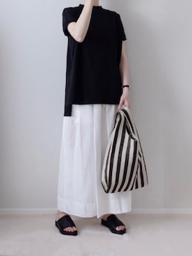 「note et silence （ノートエシロンス）のアイテム」を使った、zua.さん（レディース・157cm）の夏コーディネート
