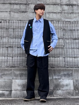 「LEH（レー）のアイテム」を使った、satoshiさん（メンズ・172cm）の春コーディネート
