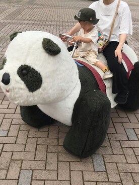 「GU（ジーユー）のアイテム（Tシャツ/カットソー、ホワイト系）」を使った、kii＊さん（レディース・160cm）の夏コーディネート