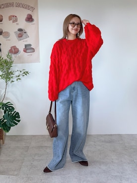 「Right-on（ライトオン）のアイテム」を使った、memeさん（レディース・158cm）の冬コーディネート