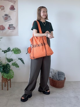 「アイテム（オールインワン・サロペット）」を使った、memeさん（レディース・158cm）の夏コーディネート