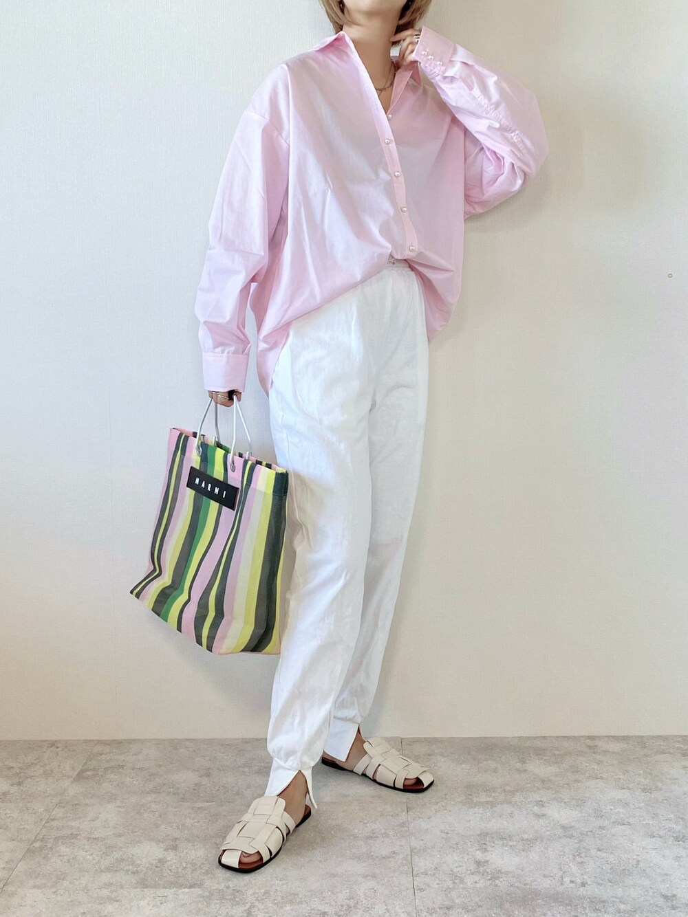 MARNI ストライプバッグ MARNI MARKET MARNI MARKET（マルニマーケット）の「ストライプバッグ（トート