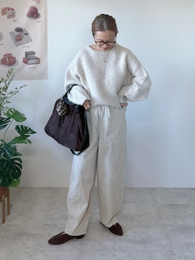 「アイテム（パンプス）」を使った、memeさん（レディース・158cm）の冬コーディネート