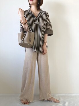 「イマイバッグ」｜memeさん（レディース・158cm）の夏コーディネート