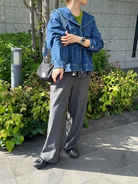 「GeeRA（ジーラ）のアイテム」を使った、memeさん（レディース・158cm）の春コーディネート