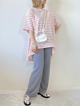 「a:mure（アミュール）のアイテム」を使った、memeさん（レディース・158cm）の夏コーディネート