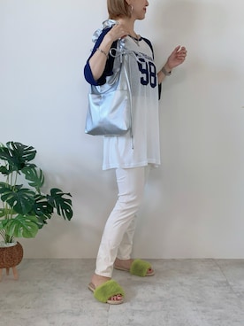 「florist」｜「アイテム（サンダル）」を使った、memeさん（レディース・158cm）の夏コーディネート