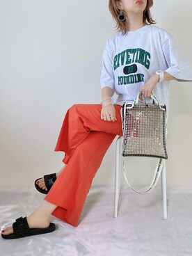 「RECTANGLE」｜memeさん（レディース・158cm）の夏コーディネート