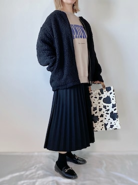 「RR TOKYO（アールアールトウキョウ）のアイテム」を使った、memeさん（レディース・158cm）の冬コーディネート