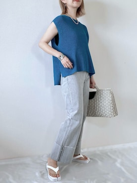 memeさん（レディース・158cm）の夏コーディネート