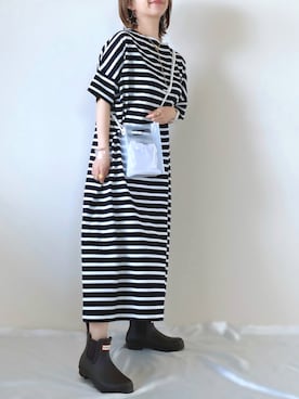 「RECTANGLE」｜「アイテム（ワンピース/ドレス）」を使った、memeさん（レディース・158cm）の夏コーディネート