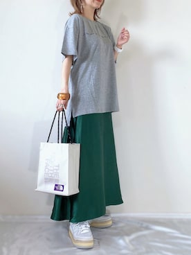 「MATCH&more（マッチアンドモア）のアイテム」を使った、memeさん（レディース・158cm）の秋コーディネート