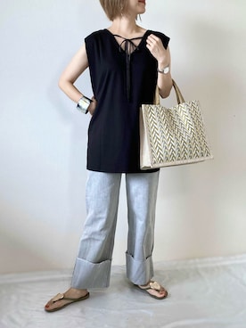 memeさん（レディース・158cm）の夏コーディネート