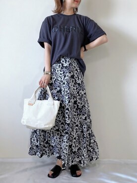 「Rename（リネーム）のアイテム（バッグ）」を使った、memeさん（レディース・158cm）の夏コーディネート
