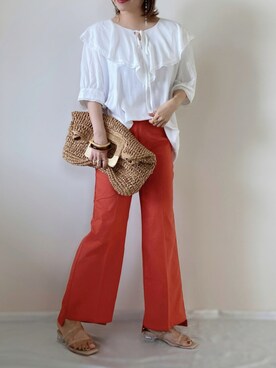 「RECTANGLE」｜memeさん（レディース・158cm）の夏コーディネート