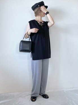 「Donnaruma（ドンナルンマ）のアイテム」を使った、memeさん（レディース・158cm）の夏コーディネート