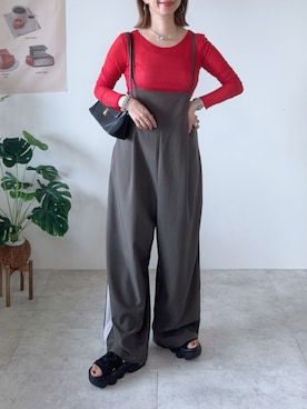 「アイテム（ネックレス）」を使った、memeさん（レディース・158cm）の夏コーディネート