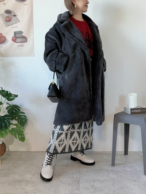 BTS オフィシャル　ポップアップ リバーシブルロングコート ロゴコート コート BTS オフィシャル ポップアップ リバーシブルロングコート ロゴコート