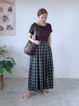 「RANAN（ラナン）のアイテム」を使った、memeさん（レディース・158cm）の夏コーディネート