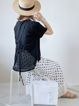 memeさん（レディース・158cm）の夏コーディネート