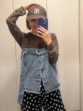 「each（イーチ）のアイテム」を使った、memeさん（レディース・158cm）の春コーディネート